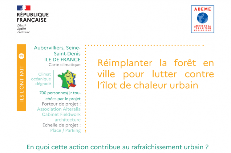 Etude ADEME : Îlots de fraîcheur